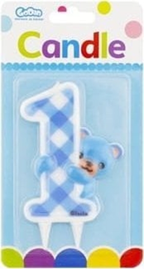 Picture of GoDan wieczka cyfra 1 urodziny niebieski Mi