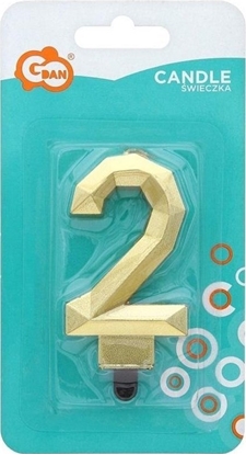 Picture of GoDan wieczka Cyfra 2 Diament 7.6cm