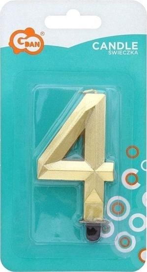 Picture of GoDan wieczka Cyfra 4 Diament 7.6cm