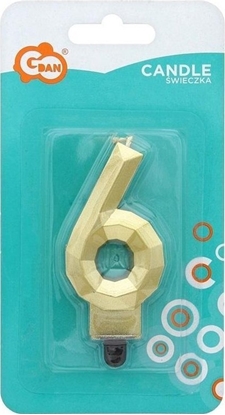 Picture of GoDan wieczka Cyfra 6 Diament 7,6cm