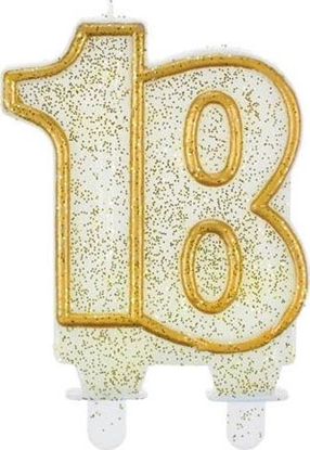 Attēls no GoDan wieczka na 18-tke z brokatem i zot obwódk - 1 szt. uniwersalny