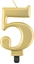 Picture of GoDan wieczka urodzinowa "5" zota 8cm