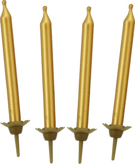 Picture of GoDan wieczki urodzinowe zote - 10 szt. uniwersalny