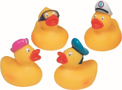 Attēls no Goki Psikawka, gumowa zabawka, kaczuszki, 4 wzory (13039)