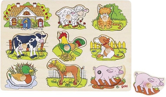 Изображение Goki Ukadanka z uchwytami- zwirzta wydajce odgosy (GOKI-57895)