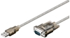 Picture of Goobay | USB serial RS 232 converter, Transparent | 68875 | USB 2.0 male (type A) | D-SUB/RS-232 male (9-pin)