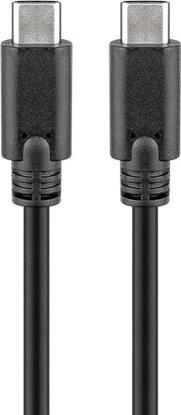 Picture of Goobay 67976 USB-C 3.1 generation 1 cable, black, 1m | Goobay | USB-C Charge Cable USB-C male | USB-C male