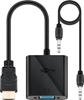 Picture of Goobay HDMI/VGA adapter, nickel plated 68793 Black