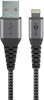 Picture of Goobay Lightning to USB-A Textile Cable with Metal Plugs