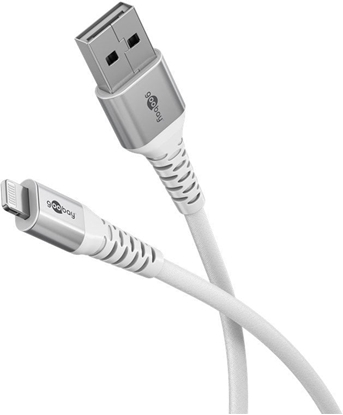 Picture of Goobay | Lightning USB-A Supersoft Textile Cable with Metal Plugs | 74511
