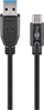 Picture of Goobay Sync & Charge Super Speed USB-C to USB A 3.0 charging cable 67999 Round cable, USB-C male, USB 3.0 male (type A), Black, 0.5 m