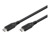Изображение Goobay USB-C™ Cable, USB 3.2, 60 W, 10 Gbit/s, Power Delivery, 1.5 m, Black | Goobay