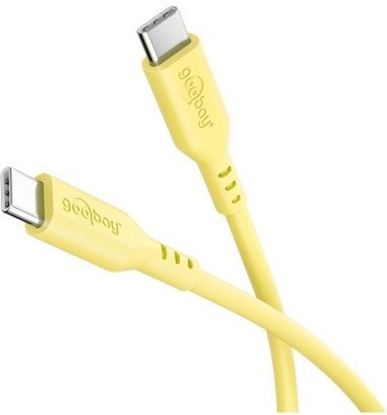 Attēls no Goobay USB-C Silicone Cable, 1.5 m, yellow