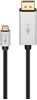 Picture of Goobay USB-C to DisplayPort Adapter Cable 60176 2 m, Silver/Black, DisplayPort, Type-C