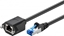 Изображение Goobay Wentronic goobay - Patch- Extension cable - RJ- 45 (M) to RJ- 45 (W) - 1,0m - SFTP, PiMF - CAT 6a - shaped, stranded - black (77574)