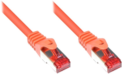 Изображение Good Connections RNS Patch Cable with Rastnasenschutz, Cat. 6, S/FTP, PiMF, PVC, 250MHz, 0,25m, orange, Good Connections (8060- 003O)