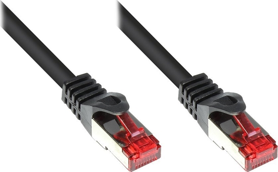 Picture of Good Connections RNS Patch Cable with Rastnasenschutz, Cat. 6, S/FTP, PiMF, PVC, 250MHz, black, 0,5m, Good Connections (8060- 005S)