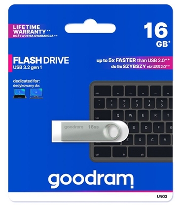 Picture of Goodram UNO3 Pendrive - 16GB USB 3.2 gen 1 Silver