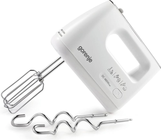 Picture of GORENJE | Hand Mixer | M460CDC | Hand Mixer | 460 W | Number of speeds 5 | Turbo mode | White