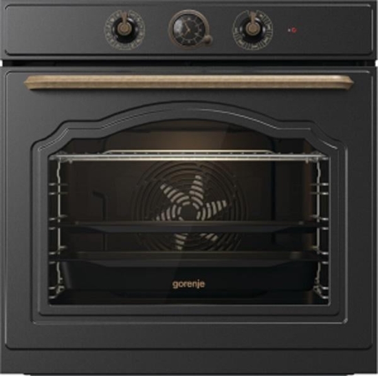 Изображение Gorenje | Oven | BOS67371CLB | 77 L | Multifunctional | EcoClean | Mechanical control | Steam function | Height 59.5 cm | Width 59.5 cm | Black