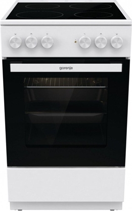Attēls no Gorenje Cooker | GEC5A21WG-B | Hob type Electric | Oven type Electric | White | Width 50 cm | Grilling | Depth 59.4 cm | 68 L