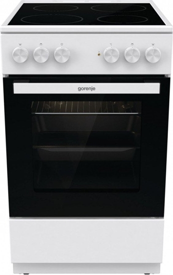 Picture of Gorenje Cooker | GEC5A21WG-B | Hob type Electric | Oven type Electric | White | Width 50 cm | Grilling | Depth 59.4 cm | 68 L