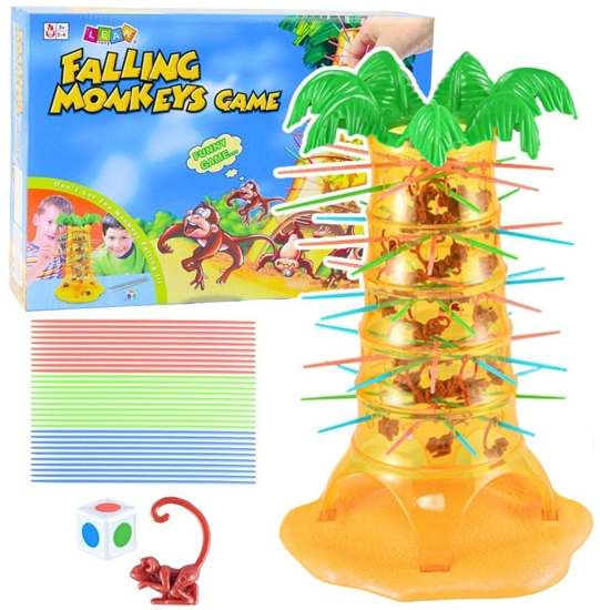 Picture of Gra Zrcznociowa Rodzinna Skaczce Spadajce Mapki Palma 30cm