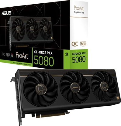 Picture of Graphics Card|ASUS|NVIDIA|GeForce RTX 5080|16 GB|GDDR7|256 bit|PCI Express 5.0|Active|PROART-RTX5080-O16G