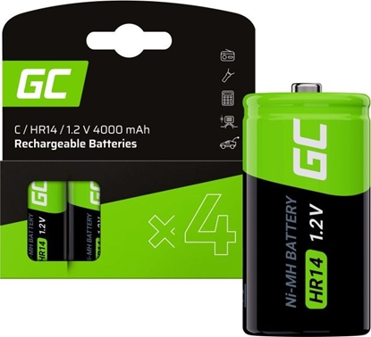 Изображение Green Cell Akumulator C / R14 4000mAh 4 szt.