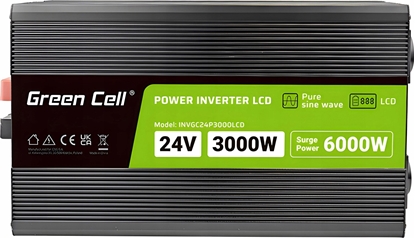 Изображение GREEN CELL power inverter 24V-230V 3000W