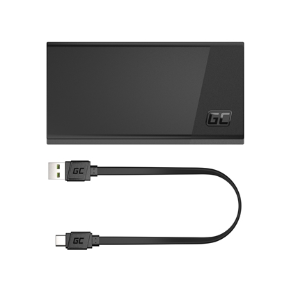 Attēls no Green Cell Powerbank PowerPlay 20S Black 20000mAh 22 5W 3x USB-C 1x USB-A
