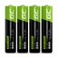 Attēls no Green Cell Rechargeable Batteries 4x AAA HR03 950mAh