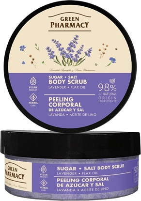 Picture of Green Pharmacy Peeling cukrowo-solny do ciaa Lawenda + Olej Lniany 200ml