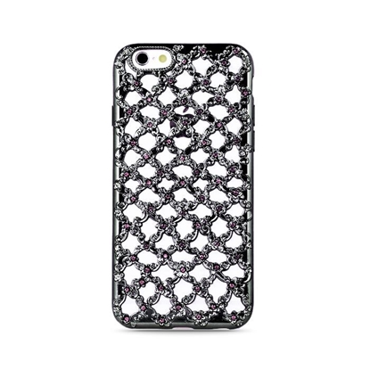 Picture of GreenGo Samsung S7 G930 Flower Diamond TPU Black