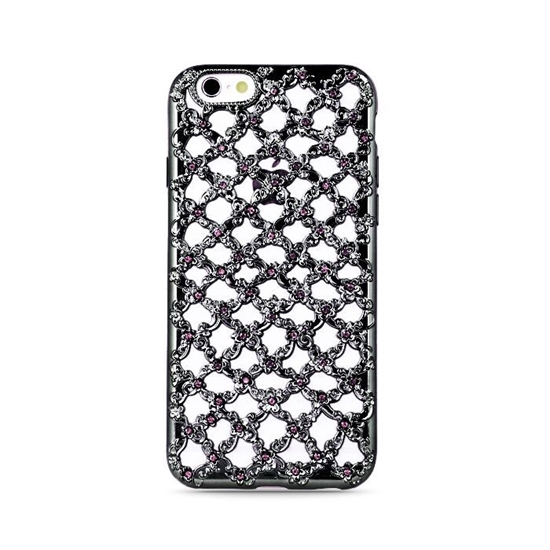 Picture of GreenGo Samsung S7 G930 Flower Diamond TPU Black