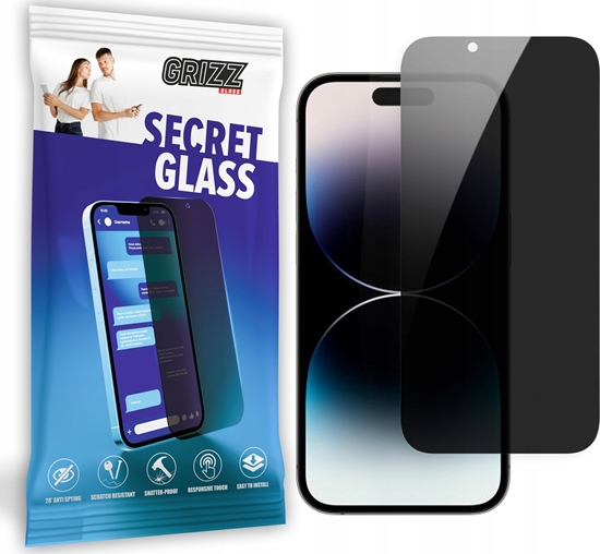 Изображение GrizzGlass Szko prywatyzujce GrizzGlass SecretGlass do Apple iPhone 15 Pro