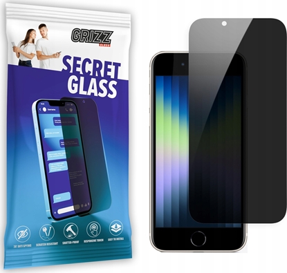 Изображение GrizzGlass Szko prywatyzujce GrizzGlass SecretGlass do Apple iPhone SE 2020