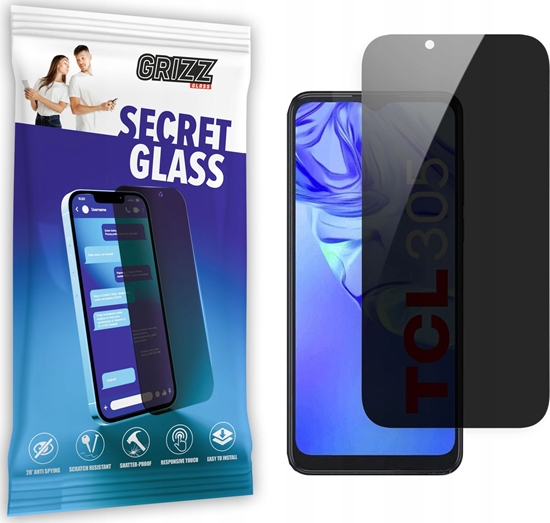 Изображение GrizzGlass Szko prywatyzujce GrizzGlass SecretGlass do TCL 305 Dual Sim