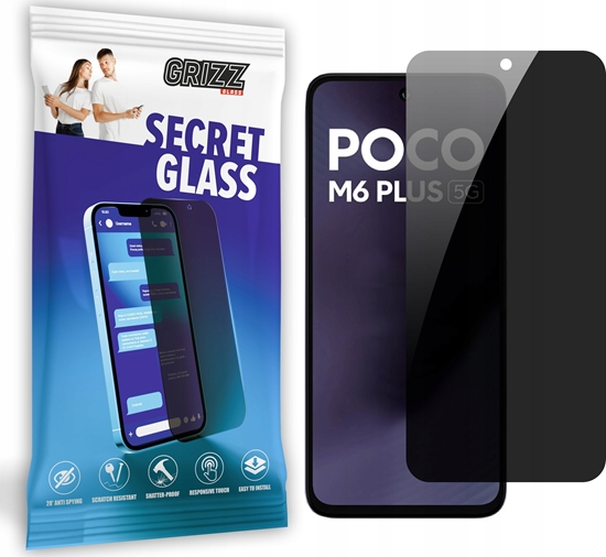 Изображение GrizzGlass Szko prywatyzujce GrizzGlass SecretGlass do Xiaomi POCO M6 Plus 5G