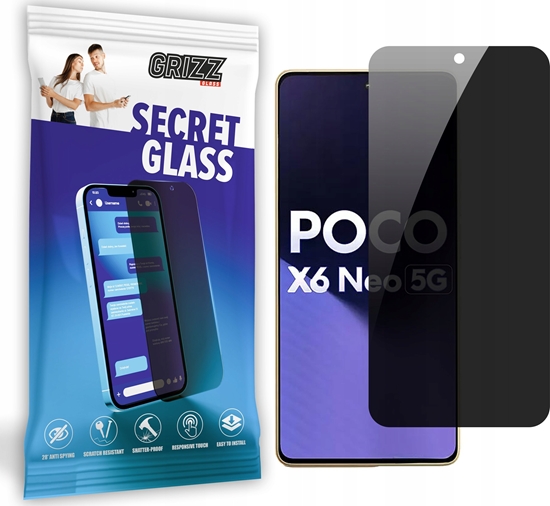 Изображение GrizzGlass Szko prywatyzujce GrizzGlass SecretGlass do Xiaomi Poco X6 Neo