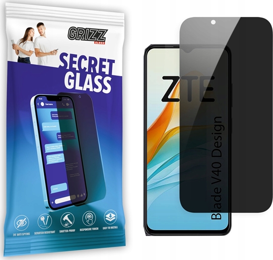 Изображение GrizzGlass Szko prywatyzujce GrizzGlass SecretGlass do ZTE Blade V40 Design