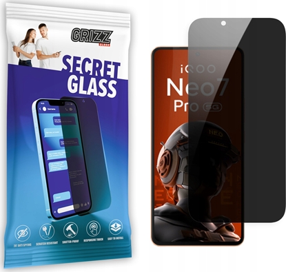 Attēls no GrizzGlass Szko prywatyzujce GrizzGlass SecretGlass vivo iQOO Neo 7 Pro