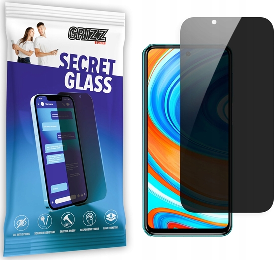 Picture of GrizzGlass Szko prywatyzujce GrizzGlass SecretGlass Xiaomi Redmi Note 9 Pro 4G