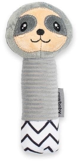Изображение Grzechotka pluszowa z piszczkiem New Baby Sloth