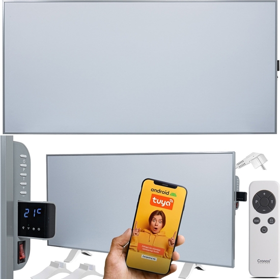 Picture of Grzejnik Cronos Panel grzewczy IR CRONOS Synthelith PRO CRP-770TWP Full Grey