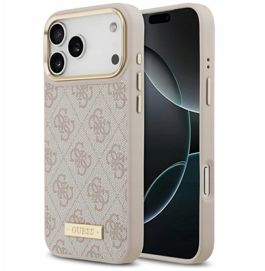 Изображение Guess 4G Logo Plate MagSafe Case for iPhone 17 Pro