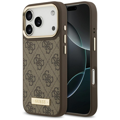 Изображение Guess 4G Logo Plate MagSafe Case for iPhone 17 Pro