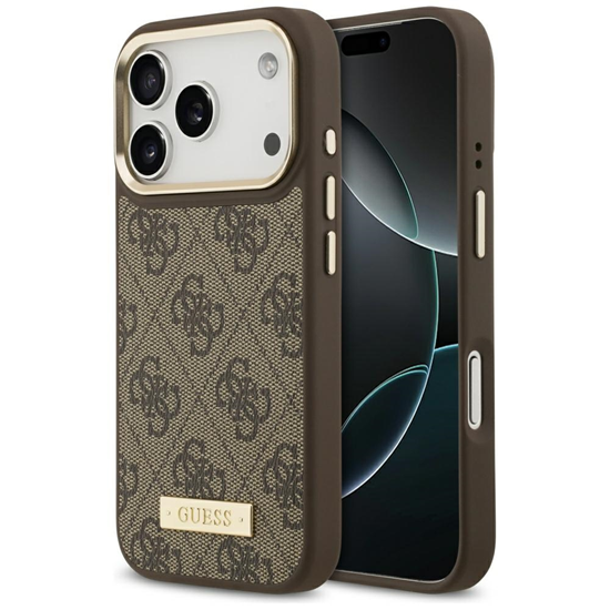 Изображение Guess 4G Logo Plate MagSafe Case for iPhone 17 Pro