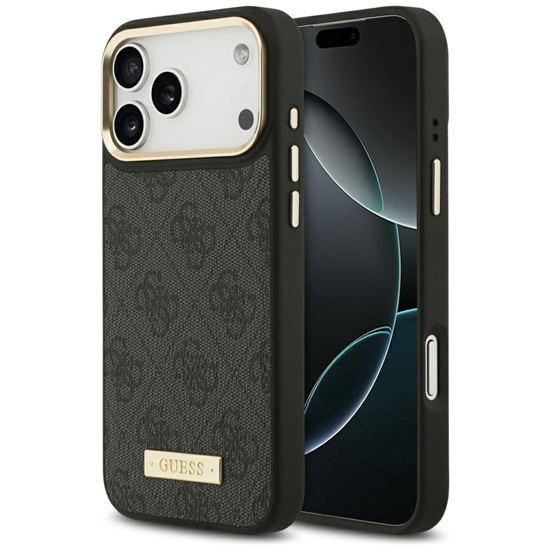 Изображение Guess 4G Logo Plate MagSafe Case for iPhone 17 Pro