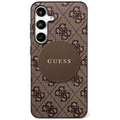 Изображение Guess 4G Round Patch Classic Logo MagSafe Case for Samsung Galaxy S25